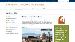 
                            3. International House, Berkeley: Resident Portal, E-News ...