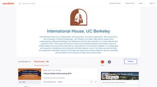 
                            13. International House, UC Berkeley Events | Eventbrite