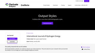 
                            11. International Journal of Hydrogen Energy | EndNote