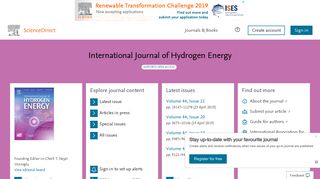 
                            2. International Journal of Hydrogen Energy | ScienceDirect.com