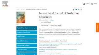 
                            12. International Journal of Production Economics - Elsevier