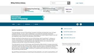 
                            10. International Journal of Psychology - Wiley Online Library