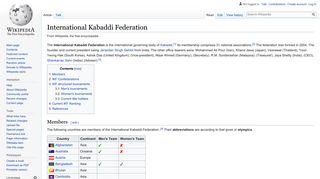 
                            8. International Kabaddi Federation - Wikipedia