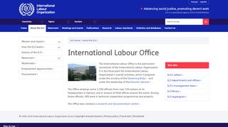 
                            13. International Labour Office - ILO