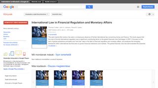 
                            9. International Law in Financial Regulation and Monetary Affairs