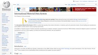 
                            6. International Material Data System - Wikipedia