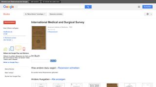 
                            10. International Medical and Surgical Survey