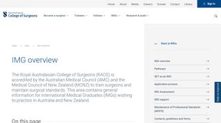 
                            5. International Medical Graduates (IMGs) | Royal Australasian College ...