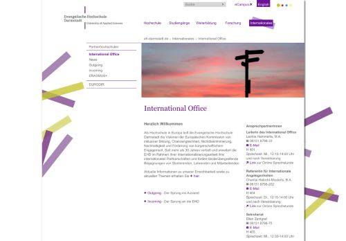 
                            6. International Office Evangelische Hochschule Darmstadt