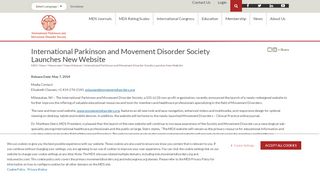 
                            7. International Parkinson and Movement Disorder Society Launches ...