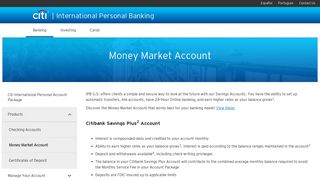 
                            11. International Personal Banking - Banking - Money Market Account