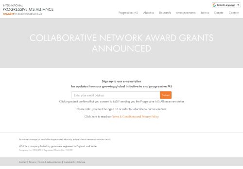 
                            8. International Progressive MS Alliance | Collaborative Network Award ...