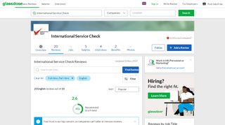 
                            12. International Service Check Reviews | Glassdoor.co.uk