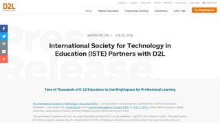 
                            6. International Society for Technology in Education (ISTE) Partners with ...