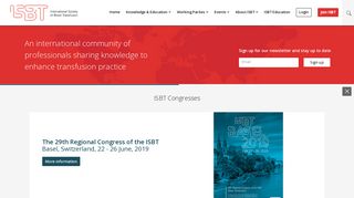 
                            3. International Society of Blood Transfusion: ISBT