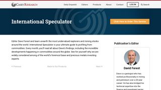 
                            5. International Speculator – Casey Research