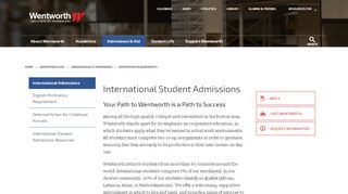 
                            2. International Student Admissions | Wentworth Institute of ...