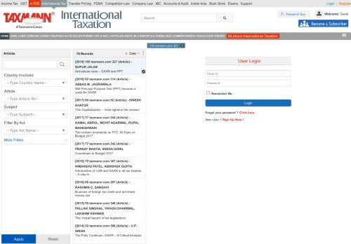 
                            13. International Taxation - GAAR Articles - Taxmann