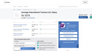 
                            7. International Tractors Ltd. - PayScale