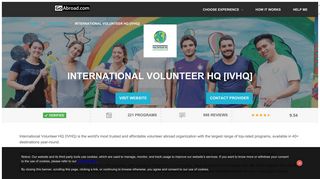 
                            6. International Volunteer HQ [IVHQ] Programs & Reviews