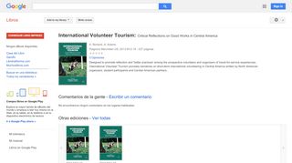 
                            8. International Volunteer Tourism: Critical Reflections on Good Works ...