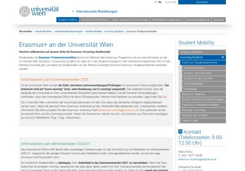 
                            7. Internationale Beziehungen » Kursanmeldung und ... - Universität Wien