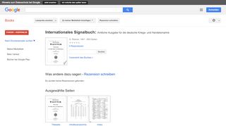 
                            5. Internationales Signalbuch: Amtliche Ausgabe für die deutsche ...