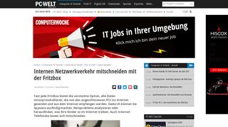 
                            11. Internen Netzwerkverkehr mitschneiden mit der Fritzbox - PC-WELT