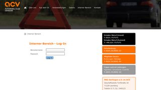 
                            7. Interner Bereich - ACV Automobil-Club Verkehr - MSC Gerlingen eV ...