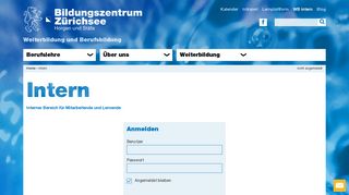 
                            2. Interner Bereich BZZ – Bildungszentrum Zürichsee BZZ