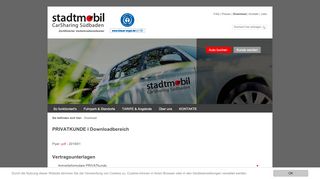 
                            5. Interner Bereich | Login 2018 | Stadtmobil CarSharing Südbaden