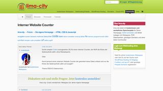 
                            2. Interner Website Counter - Lima-City
