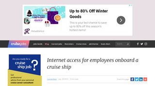 
                            11. Internet access for employees onboard a cruise ship