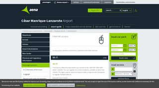 
                            12. Internet access - Lanzarote Airport - Aena.es