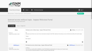 
                            12. Internet access without login - bypass Welcome Portal - HSNM Forum