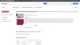 
                            6. Internet and Network Economics: First International Workshop, WINE ...
