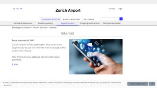 
                            7. Internet & App - Flughafen Zürich - Zurich Airport