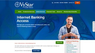 
                            2. Internet Banking Access | VyStar Credit Union
