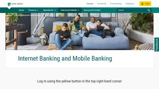 
                            4. Internet Banking and Mobile Banking– logging in - ABN AMRO