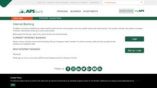 
                            6. Internet Banking - APS Bank