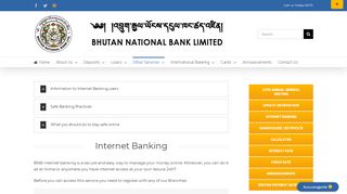 
                            12. Internet Banking - Bhutan National Bank Limited