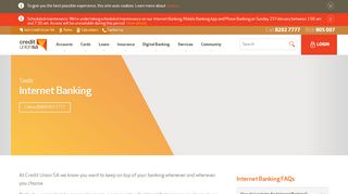 
                            2. Internet Banking | Credit Union SA