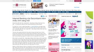 
                            10. Internet Banking của Sacombank thêm nhiều tính năng mới ...