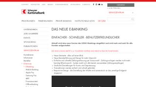 
                            3. Internet-Banking der SZKB - Schwyzer Kantonalbank