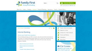 
                            3. Internet Banking - Family First Credit Union