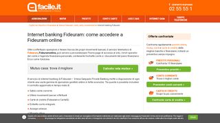 
                            8. Internet banking Fideuram | Facile.it