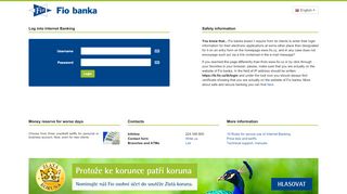 
                            12. Internet Banking | Fio banka