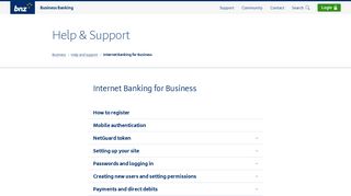 
                            7. Internet Banking for Business - Business Help and support - BNZ