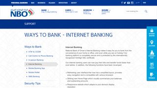 
                            13. Internet Banking in Oman, Online Banking | National Bank of Oman