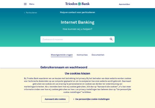 
                            7. Internet Banking - Inschrijven | Triodos Bank